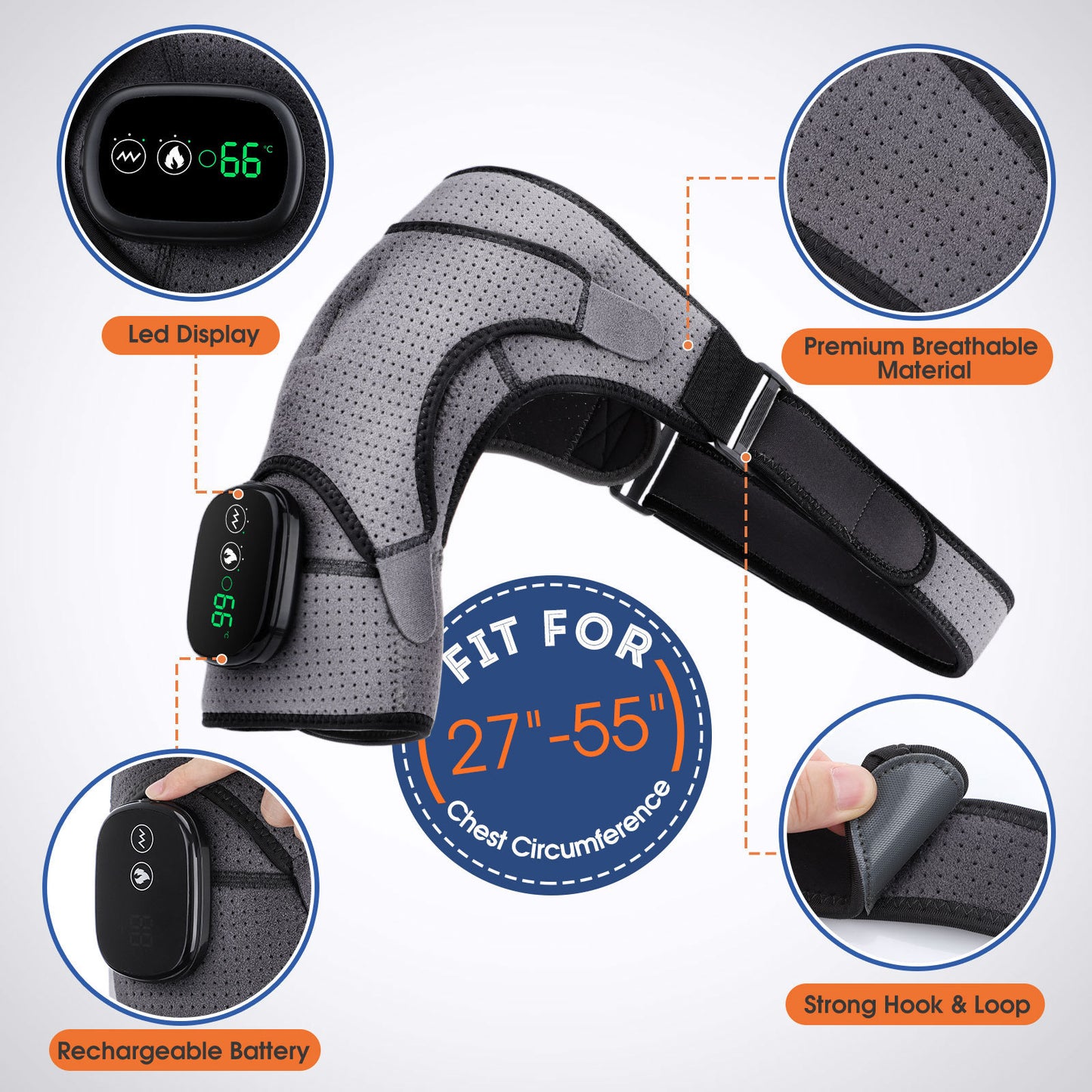 YMT Pro Rechargeable Convenient Electric Heating Shoulder Pad